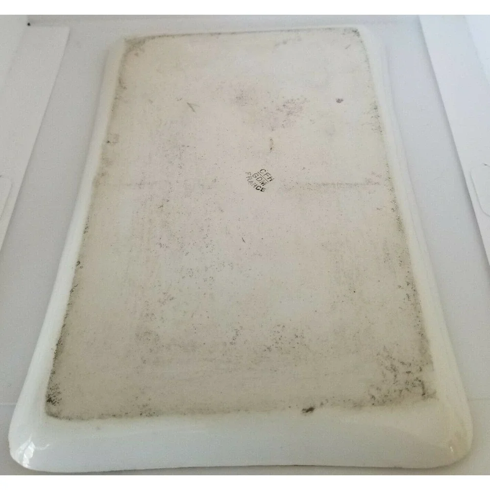 CFH Limoges Painted Scene Barber Vanity Tray